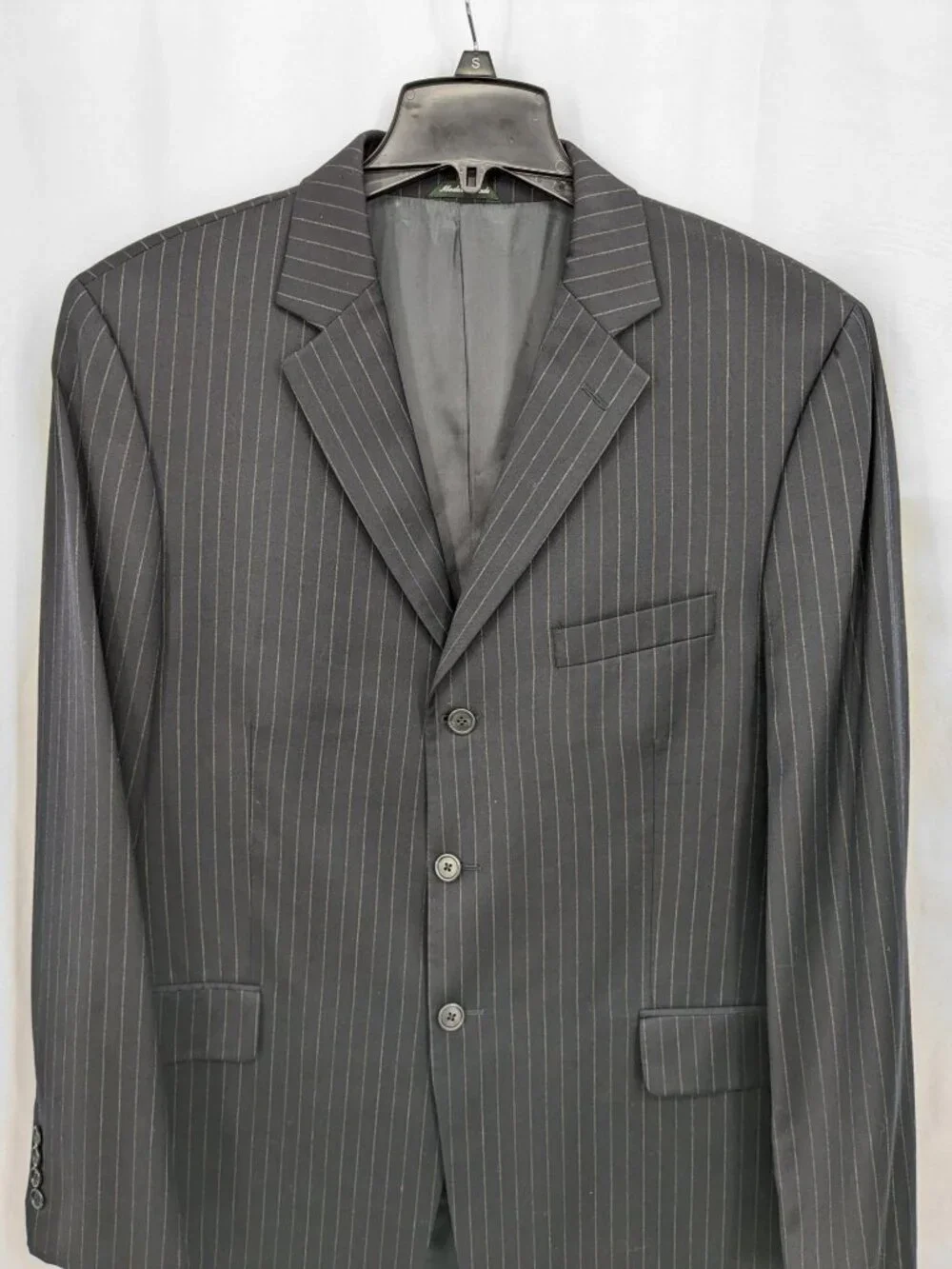 J.Crew Tailored Wool Pinstripe‎ Blazer Jacket Formal Professional Men Size 44L-T